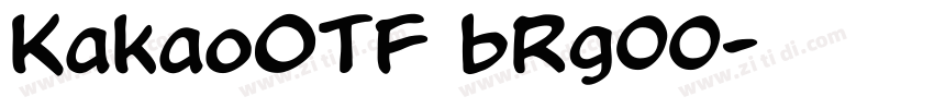 KakaoOTF bRg00字体转换